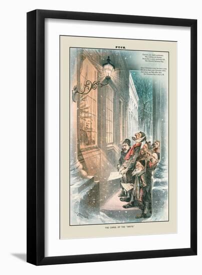 Puck Magazine: The Carol of the Waits-Joseph Keppler-Framed Art Print