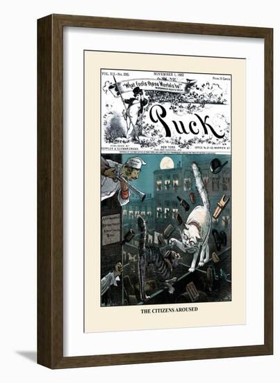 Puck Magazine: The Citizens Aroused-F. Graetz-Framed Art Print