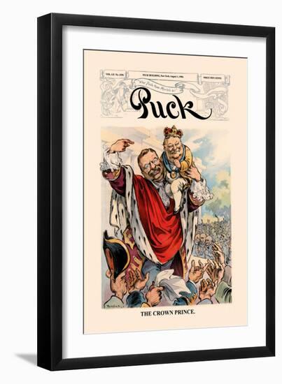 Puck Magazine: The Crown Prince-null-Framed Art Print