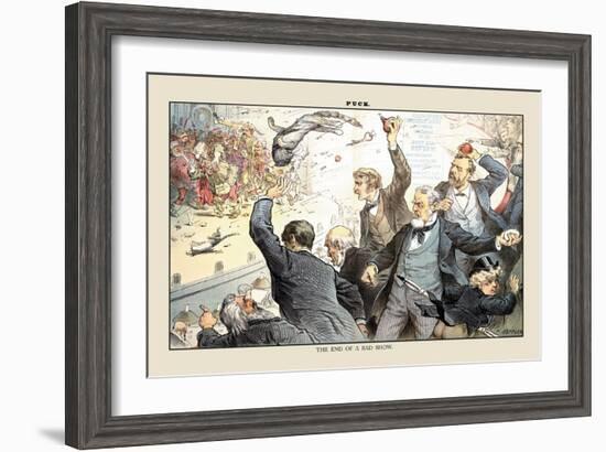 Puck Magazine: The End of a Bad Show-Joseph Keppler-Framed Art Print