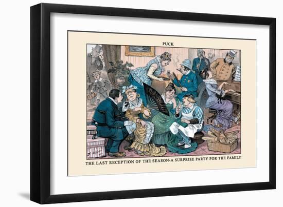 Puck Magazine: The Last Reception of the Season-Frederick Burr Opper-Framed Art Print