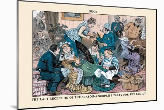 Puck Magazine: The Last Reception of the Season-Frederick Burr Opper-Mounted Art Print