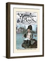 Puck Magazine: The Little Napoleon of Wall Street in Exile-Frederick Burr Opper-Framed Art Print