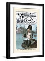 Puck Magazine: The Little Napoleon of Wall Street in Exile-Frederick Burr Opper-Framed Art Print