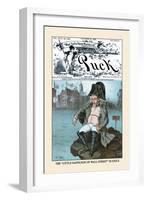 Puck Magazine: The Little Napoleon of Wall Street in Exile-Frederick Burr Opper-Framed Art Print