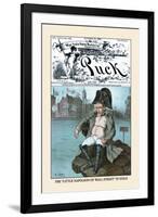 Puck Magazine: The Little Napoleon of Wall Street in Exile-Frederick Burr Opper-Framed Art Print