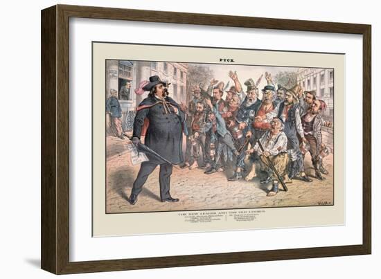 Puck Magazine: The New Leader and the Old Chorus-Terry Gilliam-Framed Art Print