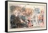 Puck Magazine: The Old and the New Year-Joseph Keppler-Framed Stretched Canvas