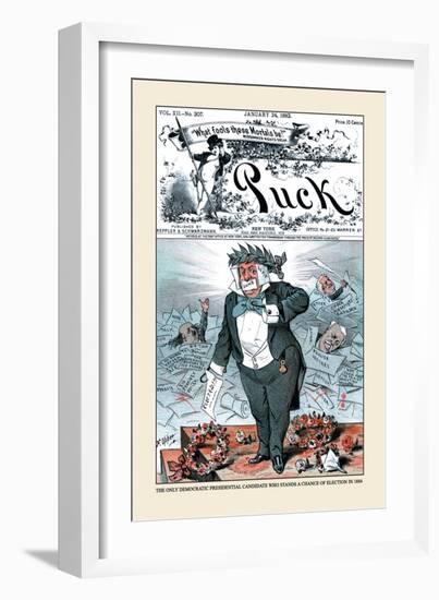 Puck Magazine: The Only Democratic Presidential Candidate-Frederick Burr Opper-Framed Art Print