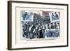 Puck Magazine: The Pasteur Boom-null-Framed Art Print