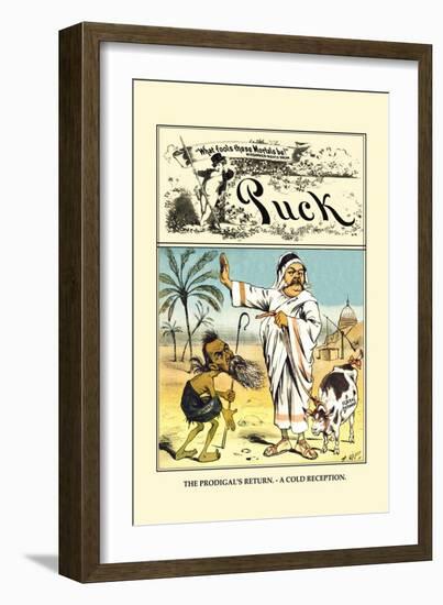 Puck Magazine: The Prodigal's Return-Frederick Burr Opper-Framed Art Print