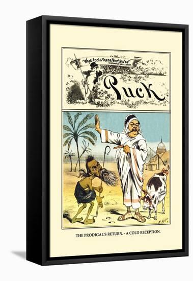 Puck Magazine: The Prodigal's Return-Frederick Burr Opper-Framed Stretched Canvas