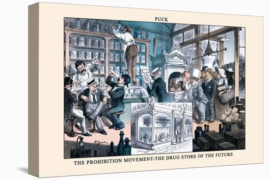 Puck Magazine: The Prohibition Movement-F. Graetz-Stretched Canvas