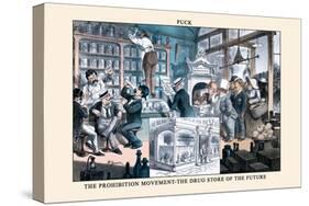 Puck Magazine: The Prohibition Movement-F. Graetz-Stretched Canvas