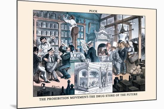 Puck Magazine: The Prohibition Movement-F. Graetz-Mounted Premium Giclee Print