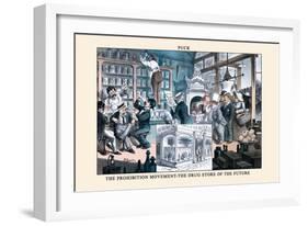 Puck Magazine: The Prohibition Movement-F. Graetz-Framed Art Print