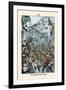 Puck Magazine: The Streets of New York-Eugene Zimmerman-Framed Art Print