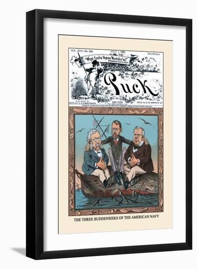 Puck Magazine: The Three Buddensieks-Frederick Burr Opper-Framed Art Print