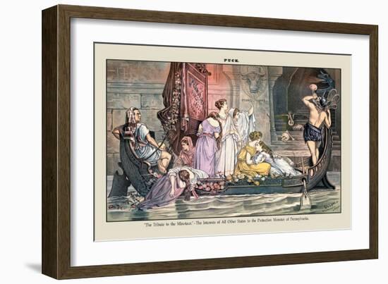 Puck Magazine: The Tribute to the Minotaur-Terry Gilliam-Framed Art Print