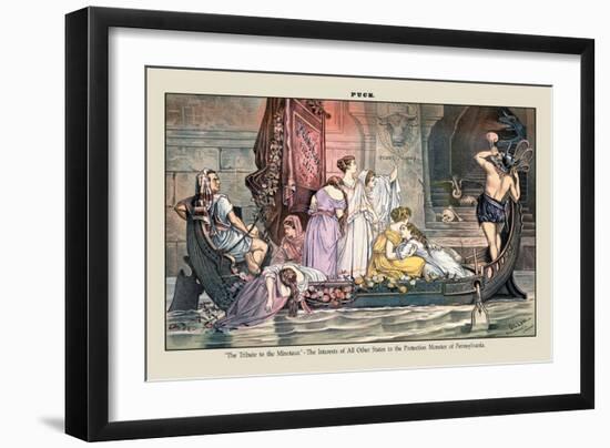 Puck Magazine: The Tribute to the Minotaur-Terry Gilliam-Framed Art Print