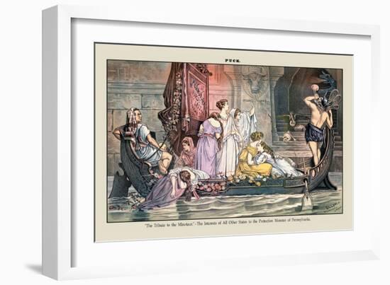 Puck Magazine: The Tribute to the Minotaur-Terry Gilliam-Framed Art Print