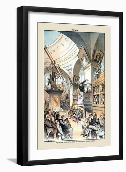 Puck Magazine: The Universal Church of the Future-Joseph Keppler-Framed Art Print