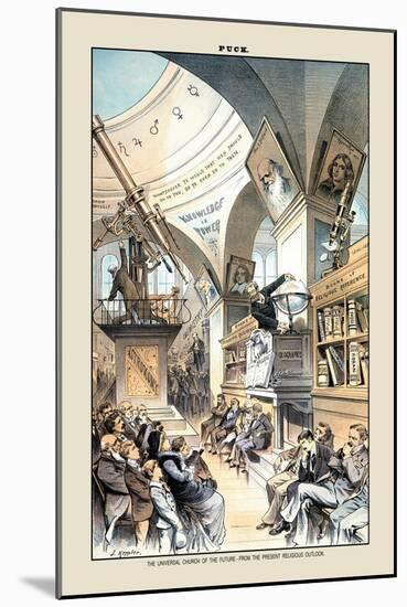 Puck Magazine: The Universal Church of the Future-Joseph Keppler-Mounted Art Print