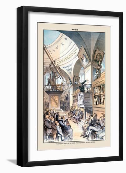 Puck Magazine: The Universal Church of the Future-Joseph Keppler-Framed Art Print