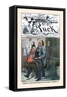 Puck Magazine: There's a New Policeman on the Beat-Bernhard Gillam-Framed Stretched Canvas