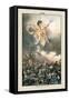 Puck Magazine: Through Night to Light-Joseph Keppler-Framed Stretched Canvas