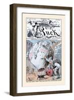 Puck Magazine: Too Far Gone, John!-Eugene Zimmerman-Framed Art Print