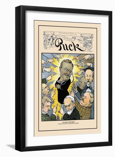 Puck Magazine: We Point with Pride-null-Framed Art Print