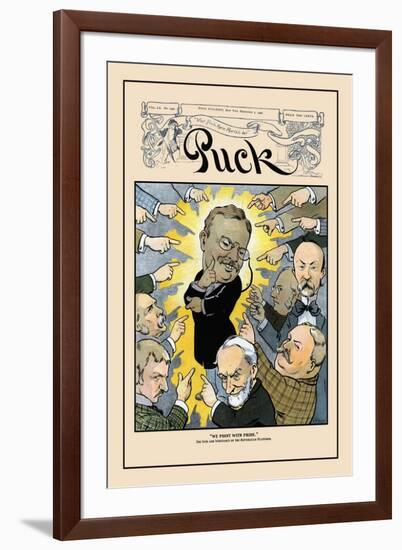 Puck Magazine: We Point with Pride-null-Framed Art Print