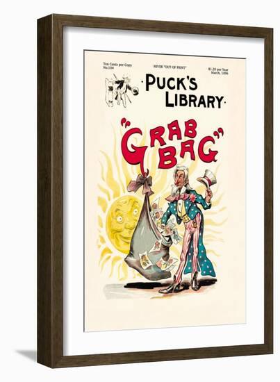 Puck's Library: Grab Bag-Frederick Burr Opper-Framed Art Print