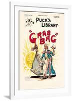 Puck's Library: Grab Bag-Frederick Burr Opper-Framed Art Print