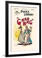 Puck's Library: Grab Bag-Frederick Burr Opper-Framed Art Print