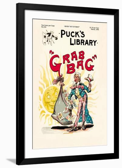 Puck's Library: Grab Bag-Frederick Burr Opper-Framed Art Print