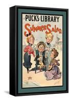 Puck's Library: Summer Salad-null-Framed Stretched Canvas