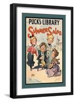 Puck's Library: Summer Salad-null-Framed Art Print