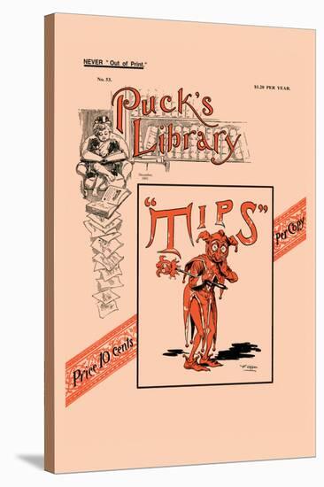 Puck's Library: Tips-Frederick Burr Opper-Stretched Canvas