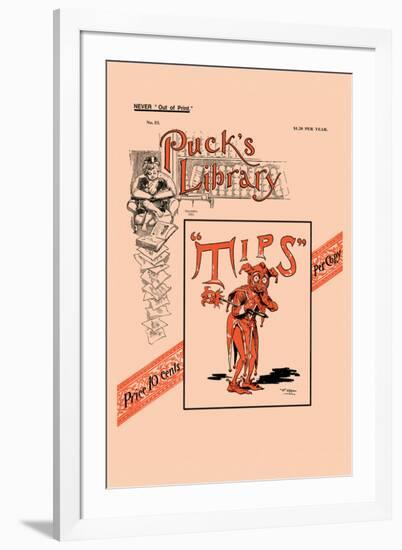 Puck's Library: Tips-Frederick Burr Opper-Framed Art Print