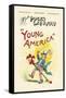 Puck's Library: Young America-Frederick Burr Opper-Framed Stretched Canvas