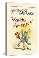 Puck's Library: Young America-Frederick Burr Opper-Stretched Canvas
