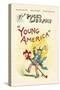 Puck's Library: Young America-Frederick Burr Opper-Stretched Canvas