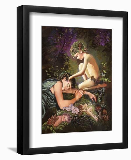 Puck's Magic Flower-Judy Mastrangelo-Framed Giclee Print