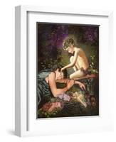 Puck's Magic Flower-Judy Mastrangelo-Framed Giclee Print