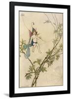 Puck Seated on a Spider's Thread-Warwick Goble-Framed Photographic Print