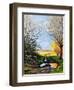 Puddle on the Path-Michel Bultet-Framed Giclee Print