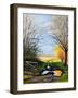 Puddle on the Path-Michel Bultet-Framed Giclee Print