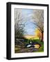 Puddle on the Path-Michel Bultet-Framed Giclee Print